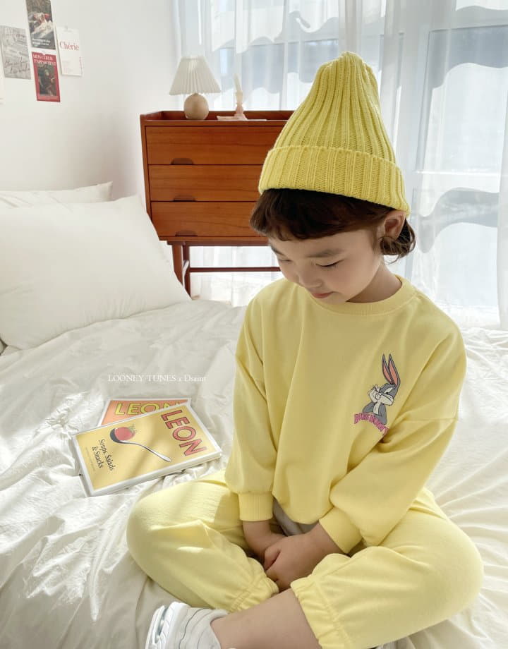 Dsaint - Korean Children Fashion - #fashionkids - Box Bunny Top Bottom Set - 7
