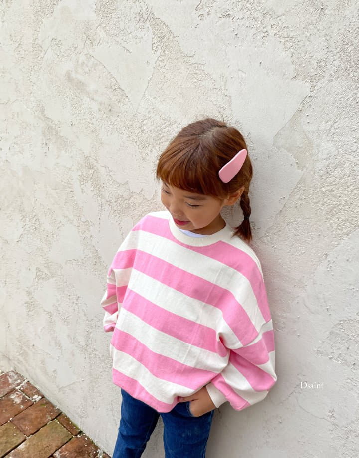 Dsaint - Korean Children Fashion - #fashionkids - Dreaming Stripes Sweatshirt - 5