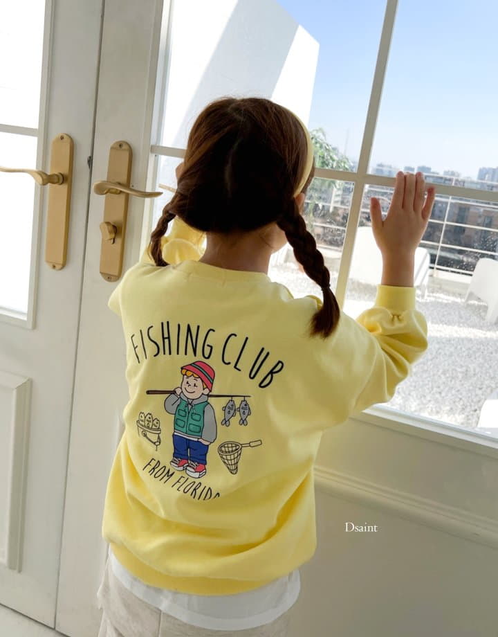 Dsaint - Korean Children Fashion - #fashionkids - Fishing Club Sweatshirt - 5