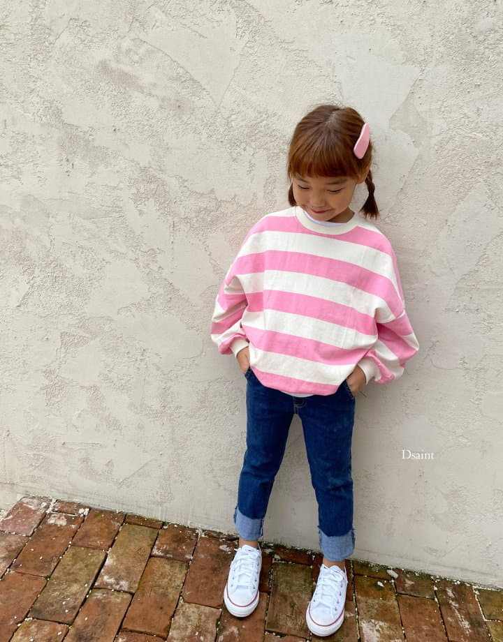 Dsaint - Korean Children Fashion - #kidsshorts - Dreaming Stripes Sweatshirt - 6