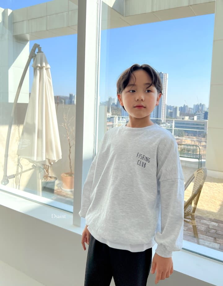 Dsaint - Korean Children Fashion - #kidsstore - Fishing Club Sweatshirt - 7