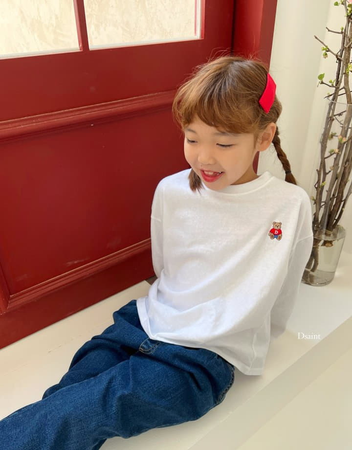 Dsaint - Korean Children Fashion - #kidsstore - D Sit Bear Tee - 4