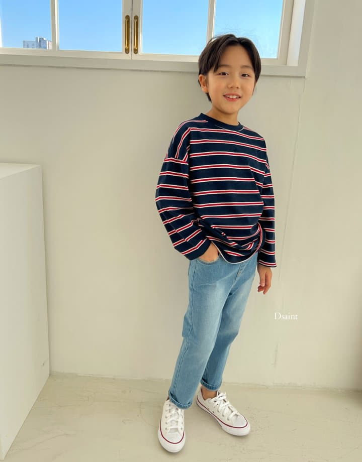 Dsaint - Korean Children Fashion - #littlefashionista - Sand Striaght Jeans - 3