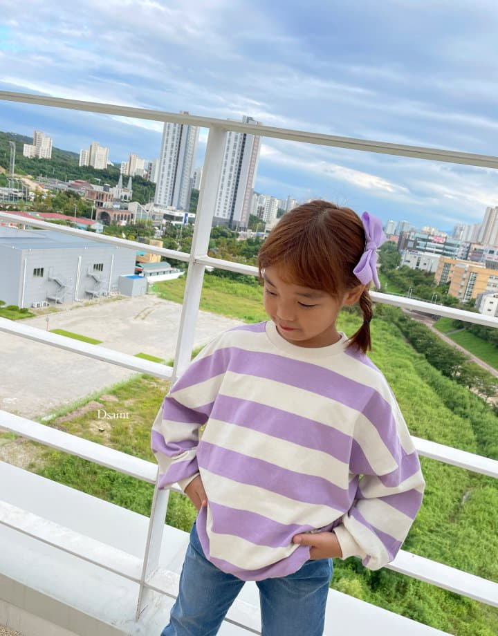 Dsaint - Korean Children Fashion - #littlefashionista - Dreaming Stripes Sweatshirt - 10