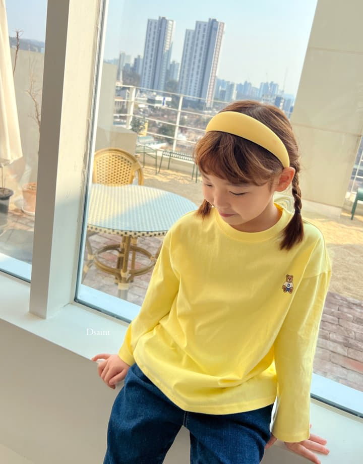 Dsaint - Korean Children Fashion - #littlefashionista - D Sit Bear Tee - 6