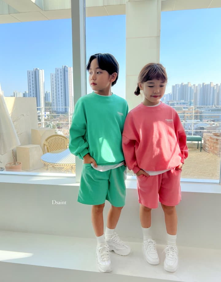 Dsaint - Korean Children Fashion - #littlefashionista - Travel Top Pants Shorts Set - 9