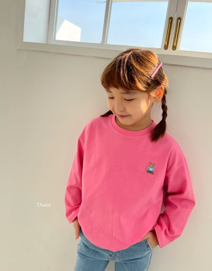 Dsaint - Korean Children Fashion - #magicofchildhood - D Sit Bear Tee - 7