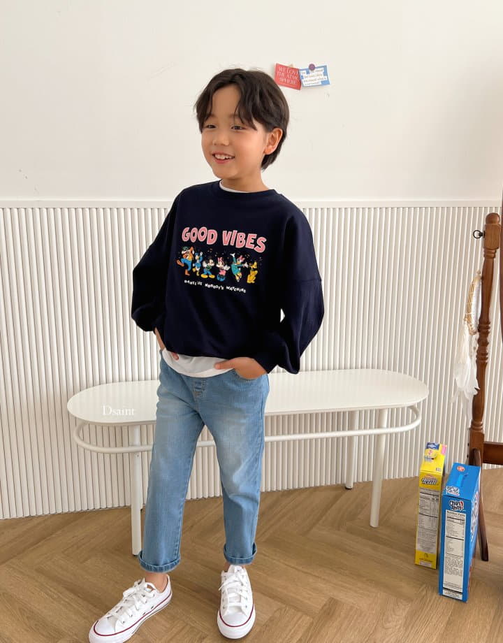 Dsaint - Korean Children Fashion - #minifashionista - Sand Striaght Jeans - 5