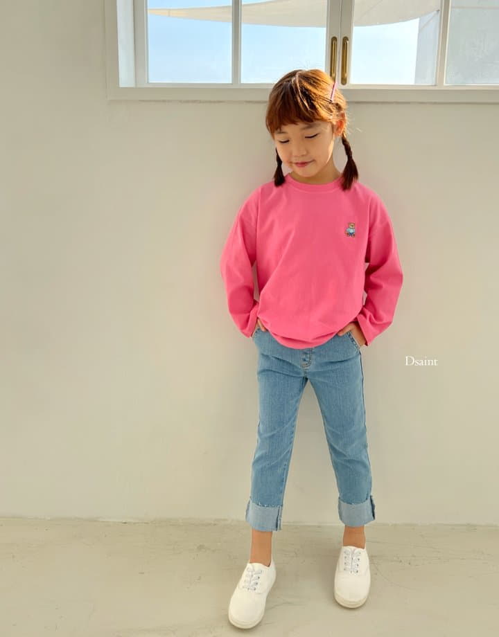 Dsaint - Korean Children Fashion - #minifashionista - D Sit Bear Tee - 8