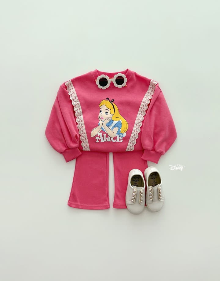 Dsaint - Korean Children Fashion - #stylishchildhood - Lace Alice Bootscut Top Bottom Set - 7