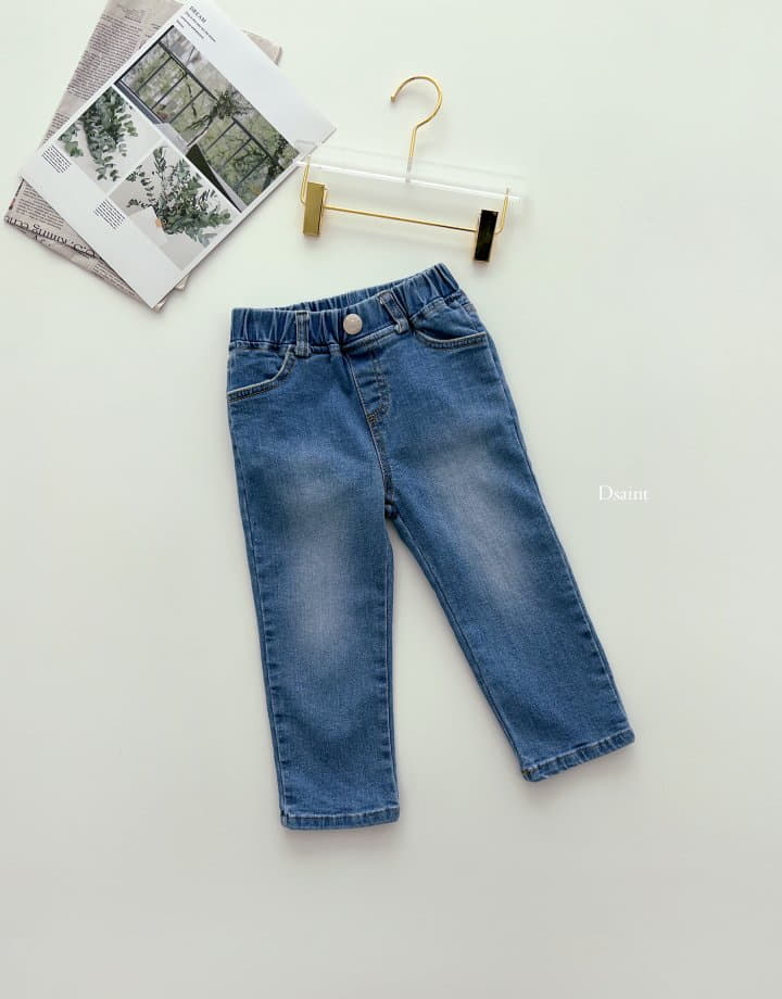 Dsaint - Korean Children Fashion - #toddlerclothing - Sand Striaght Jeans - 8