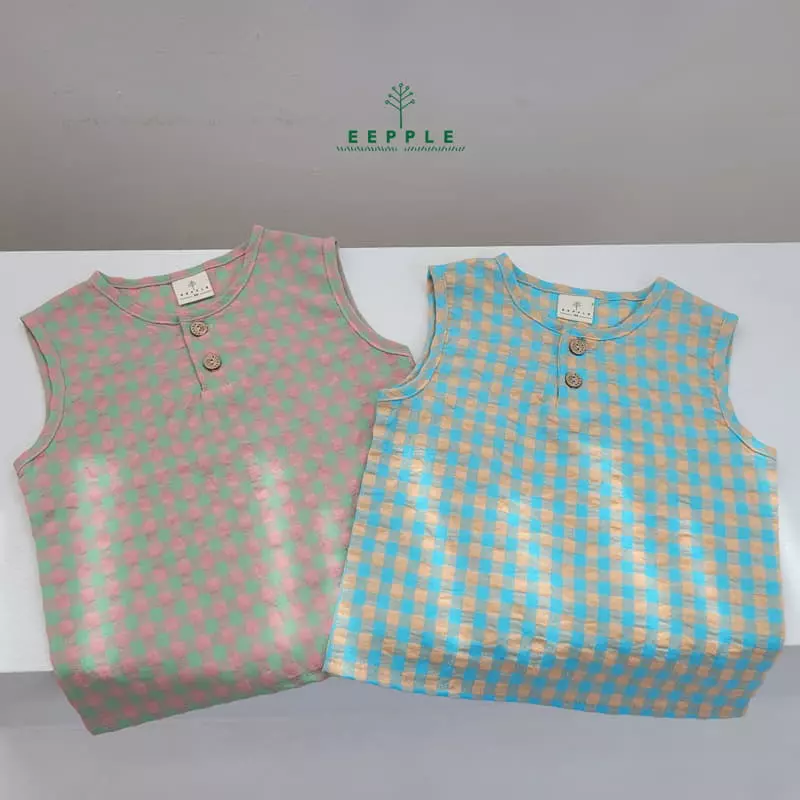 Eepple - Korean Children Fashion - #childrensboutique - Cube Sleeveless Shirt