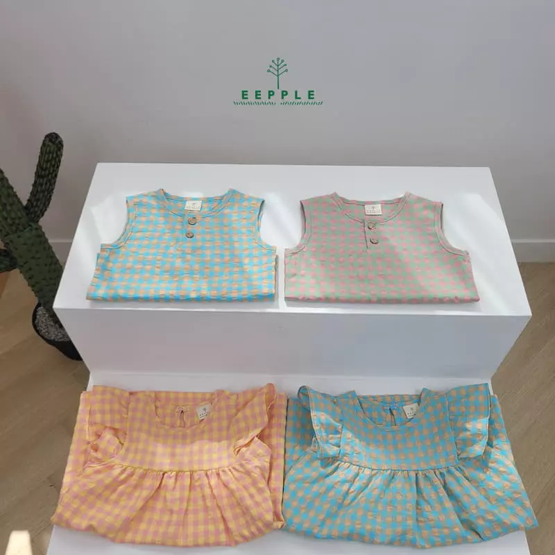 Eepple - Korean Children Fashion - #discoveringself - Cube Sleeveless Shirt - 3