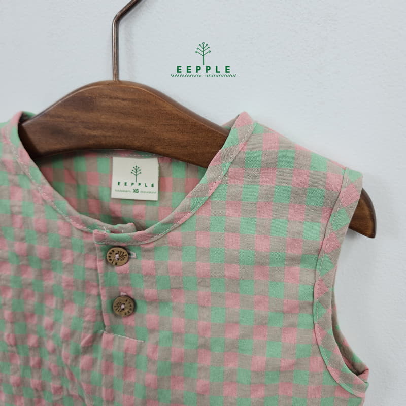 Eepple - Korean Children Fashion - #discoveringself - Cube Sleeveless Shirt - 4