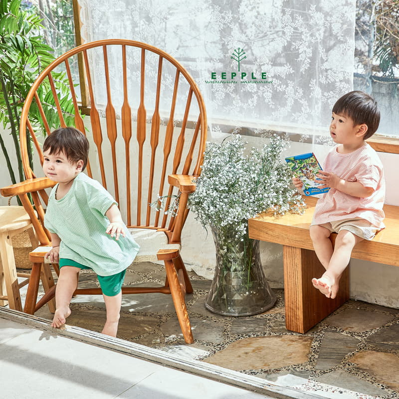 Eepple - Korean Children Fashion - #kidsstore - Boxy Stripes Tee - 5
