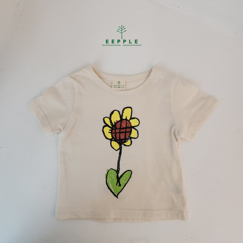 Eepple - Korean Children Fashion - #kidsshorts - Sun Flower Tee - 4