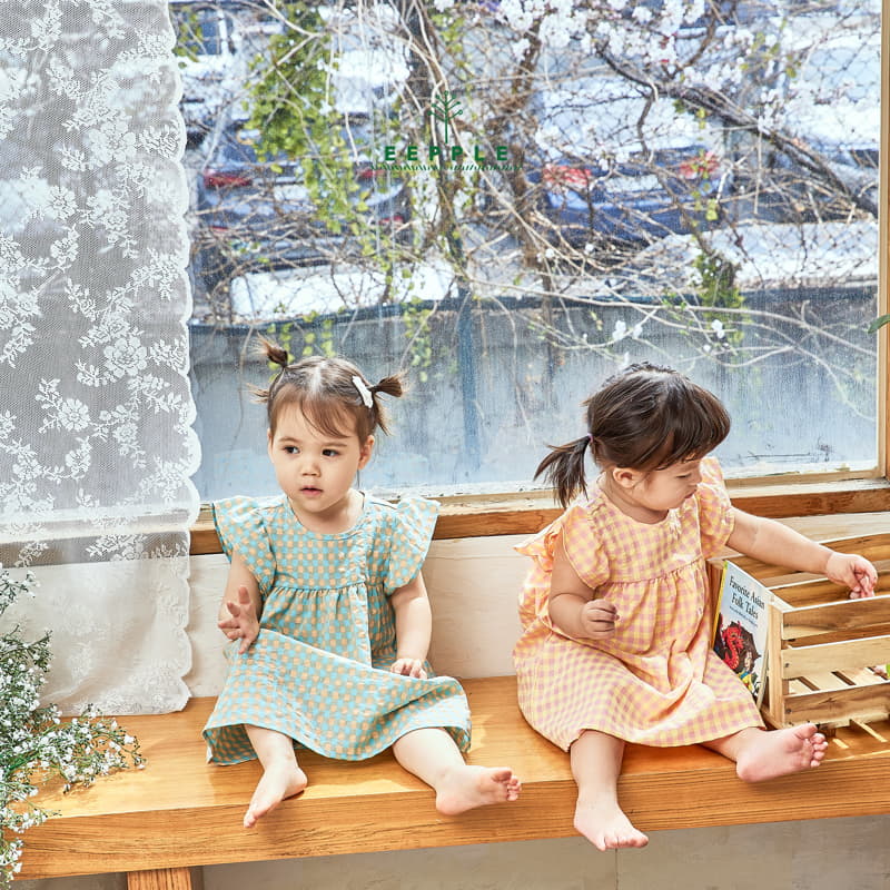 Eepple - Korean Children Fashion - #kidzfashiontrend - Cube Frill One-piece - 6