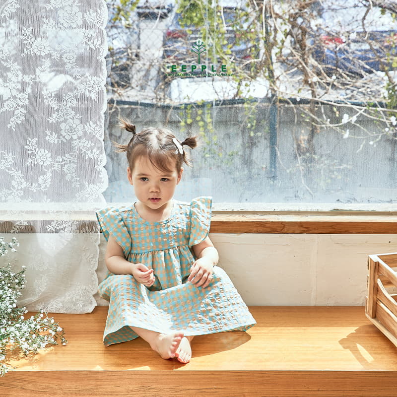 Eepple - Korean Children Fashion - #magicofchildhood - Cube Frill One-piece - 9