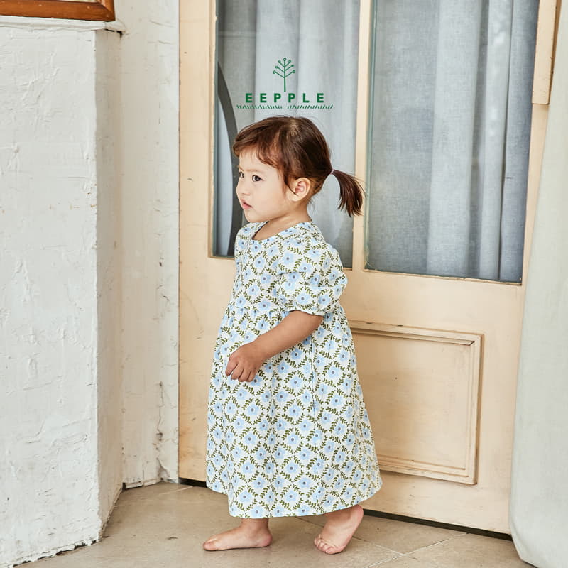 Eepple - Korean Children Fashion - #minifashionista - Floral Puff One-piece - 11