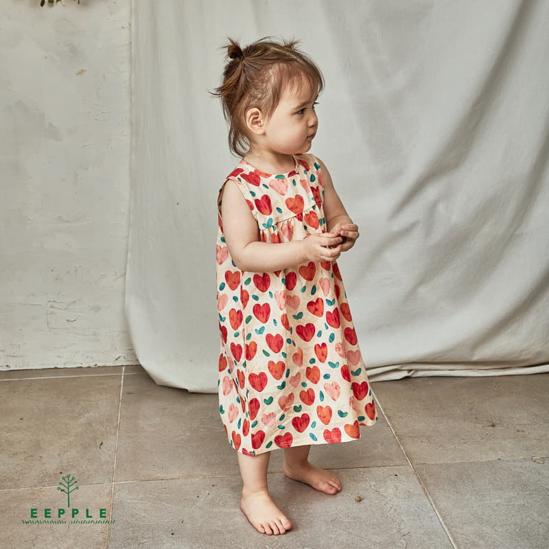 Eepple - Korean Children Fashion - #stylishchildhood - Heart One-piece - 10