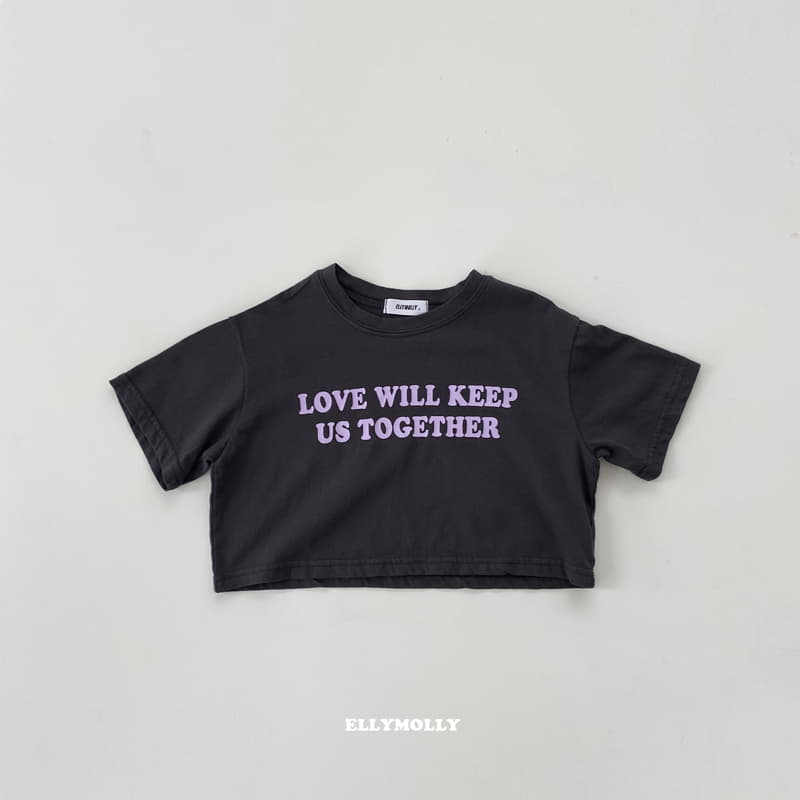 Ellymolly - Korean Children Fashion - #Kfashion4kids - Love Keep Crop Tee - 2