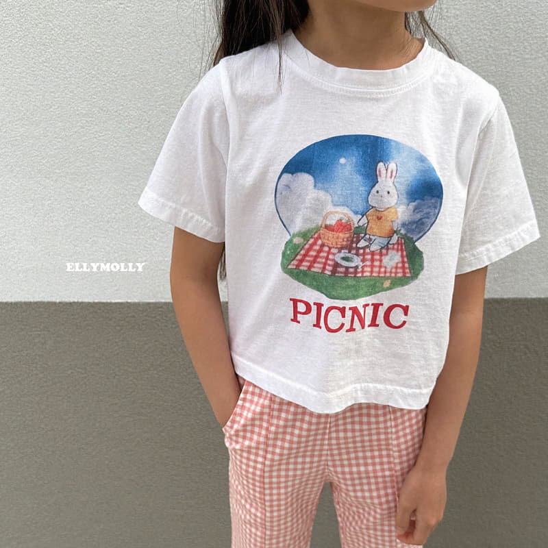 Ellymolly - Korean Children Fashion - #childofig - Picnic Rabbit Tee - 11