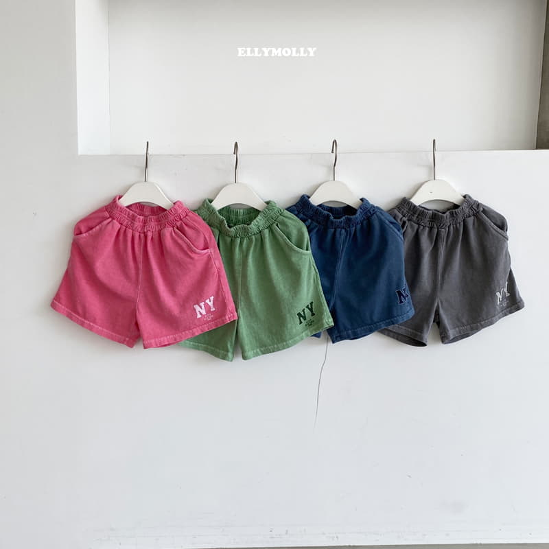 Ellymolly - Korean Children Fashion - #childofig - NY Dyeing Shorts - 7