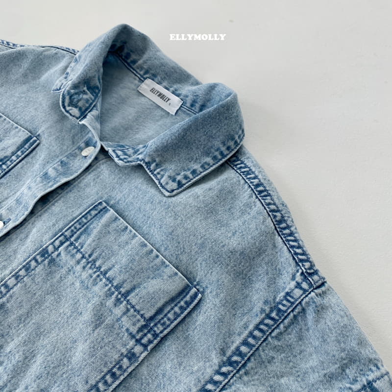 Ellymolly - Korean Children Fashion - #designkidswear - Big Pocket Shirt - 2