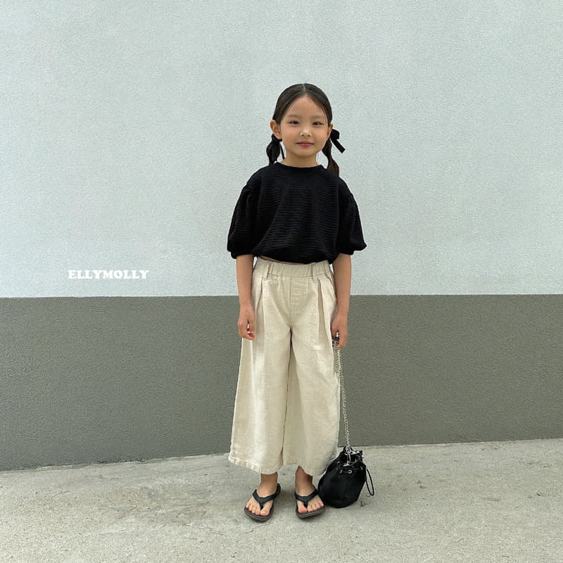 Ellymolly - Korean Children Fashion - #kidsstore - Embo Shirring Tee - 9