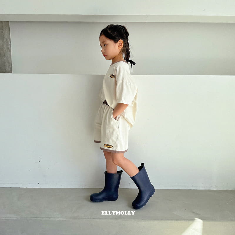 Ellymolly - Korean Children Fashion - #kidsstore - Camel Color Tee - 9
