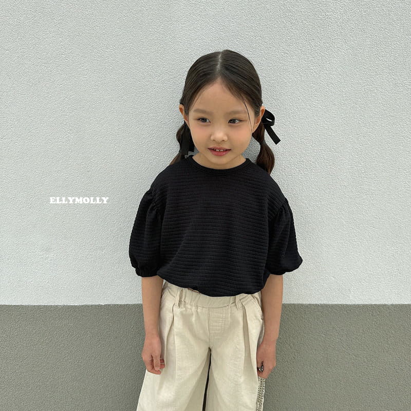 Ellymolly - Korean Children Fashion - #kidzfashiontrend - Embo Shirring Tee - 10