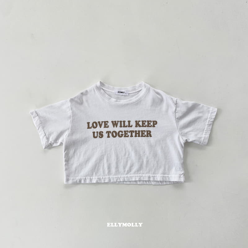 Ellymolly - Korean Children Fashion - #kidzfashiontrend - Love Keep Crop Tee