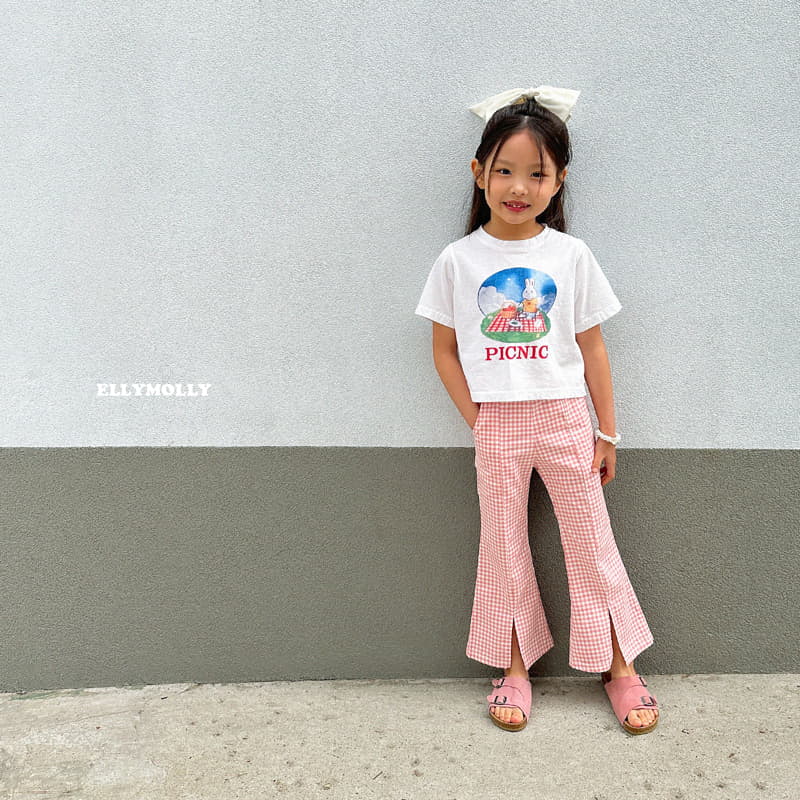 Ellymolly - Korean Children Fashion - #magicofchildhood - Picnic Rabbit Tee - 8