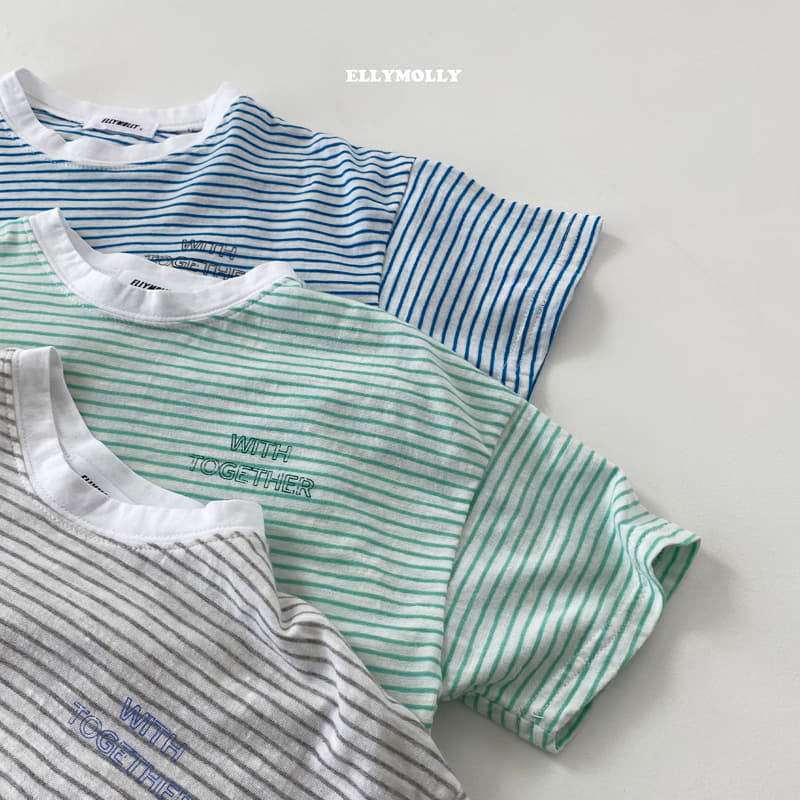 Ellymolly - Korean Children Fashion - #minifashionista - Together Stripes Tee - 4