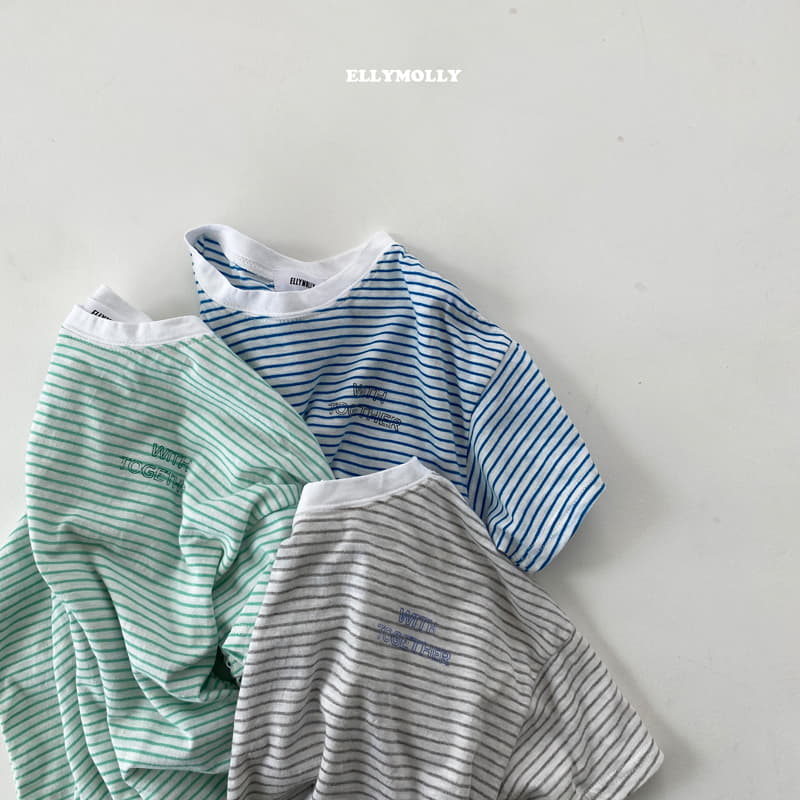 Ellymolly - Korean Children Fashion - #stylishchildhood - Together Stripes Tee - 7