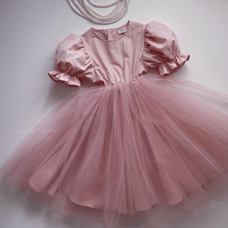 Eugenie Candies - Korean Children Fashion - #discoveringself - Pink One-piece