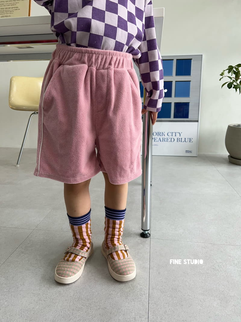 Fine Studio - Korean Children Fashion - #kidsstore - Terry SHOrts - 2