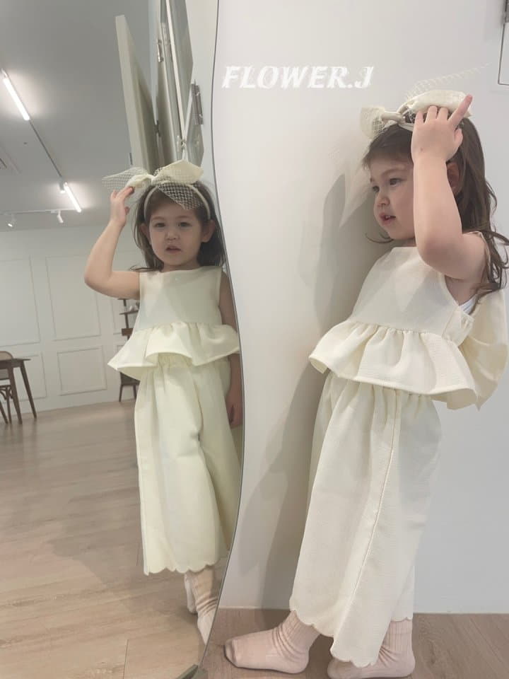 Flower J - Korean Children Fashion - #kidsshorts - Big Ribbon Sleeveless - 2