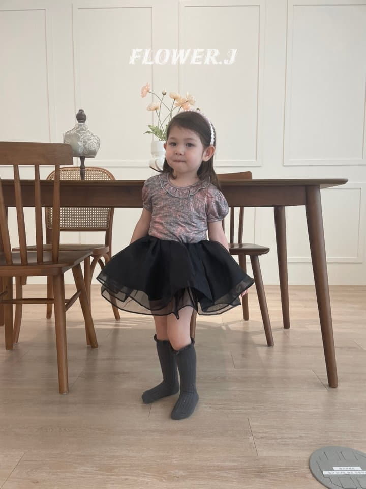 Flower J - Korean Children Fashion - #littlefashionista - Matal Tee - 2