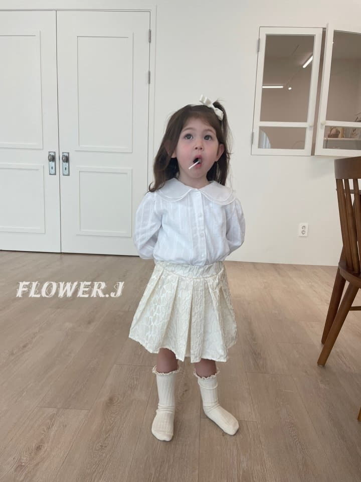 Flower J - Korean Children Fashion - #Kfashion4kids - Heart Jacquard Skirt - 4