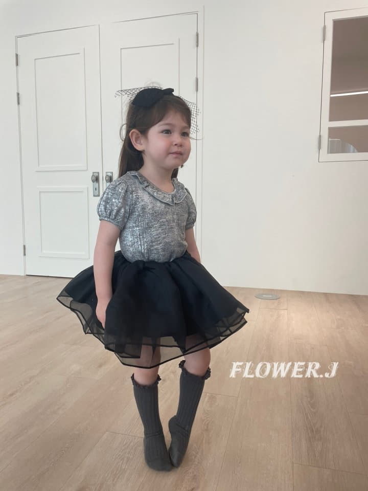 Flower J - Korean Children Fashion - #prettylittlegirls - Matal Tee - 5