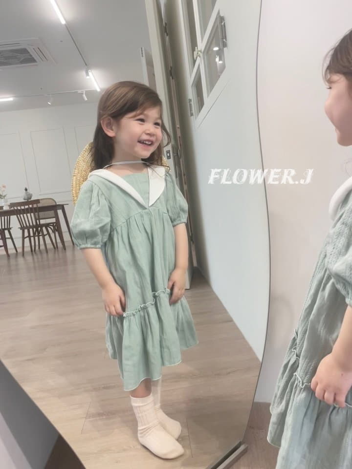 Flower J - Korean Children Fashion - #prettylittlegirls - Sailor One-piece - 4