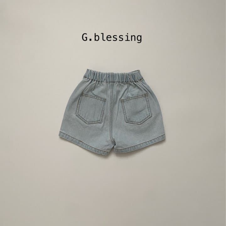 G Blessing - Korean Children Fashion - #kidsshorts - Popo Denim Shorts - 3