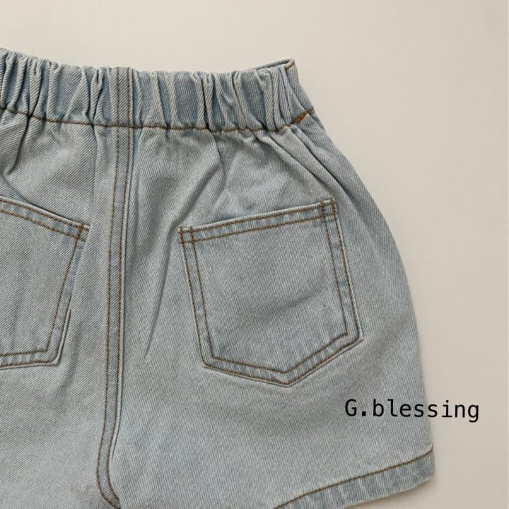 G Blessing - Korean Children Fashion - #kidsshorts - Popo Denim Shorts - 4