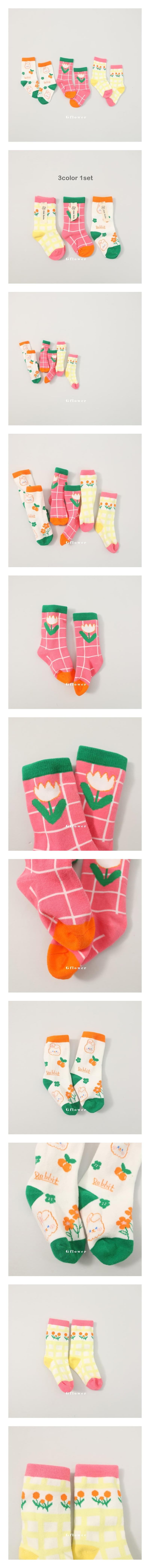 G Flower - Korean Children Fashion - #prettylittlegirls - Flower Socks Set 2