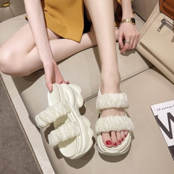 Golden Shoe - Korean Women Fashion - #momslook - dh3118 Slippers - 2