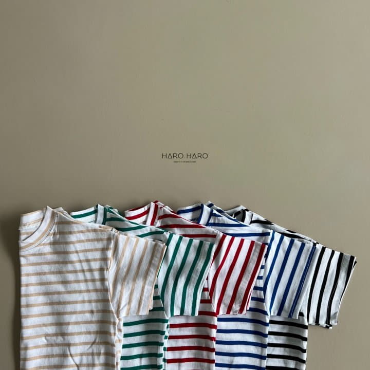 Haro Haro - Korean Children Fashion - #designkidswear - Paint Stripes Tee - 2
