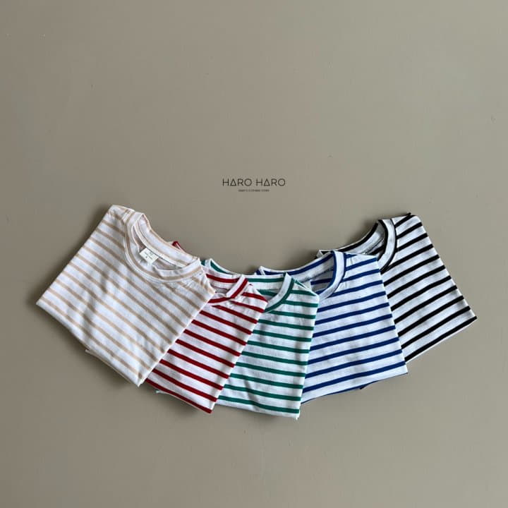 Haro Haro - Korean Children Fashion - #kidsstore - Paint Stripes Tee - 6