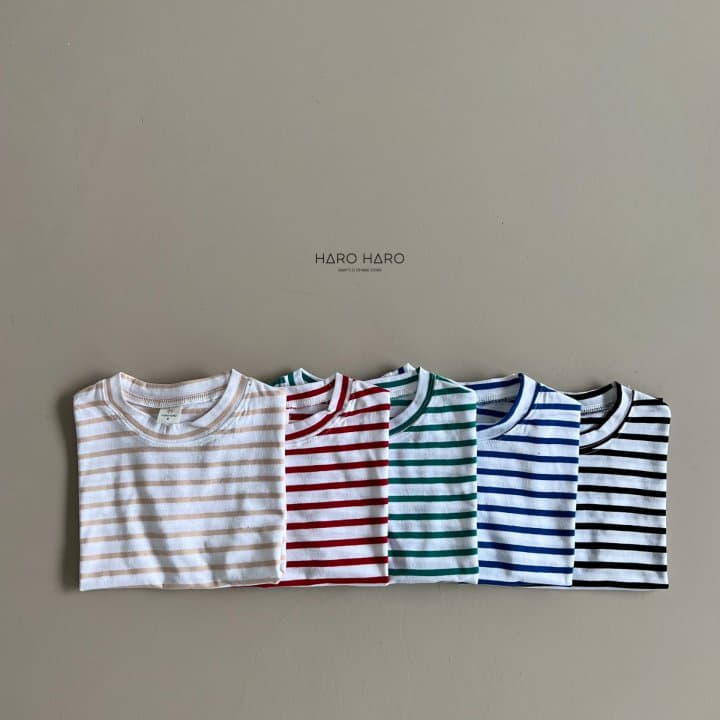 Haro Haro - Korean Children Fashion - #kidzfashiontrend - Paint Stripes Tee - 7