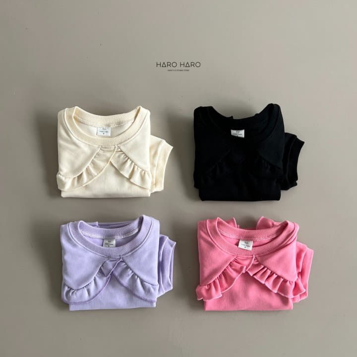 Haro Haro - Korean Children Fashion - #Kfashion4kids - Frisia Collar Sweatshirt - 4